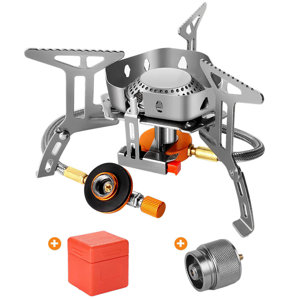 Collapsible Gas Camping Stove 3500W Wind-Resistant