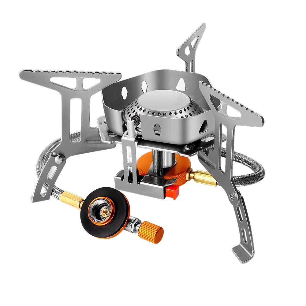Collapsible Gas Camping Stove 3500W Wind-Resistant