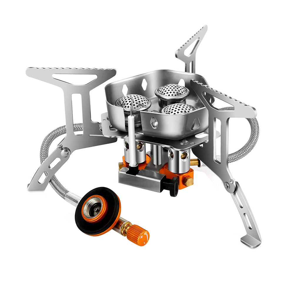 Collapsible Gas Camping Stove 3500W Wind-Resistant