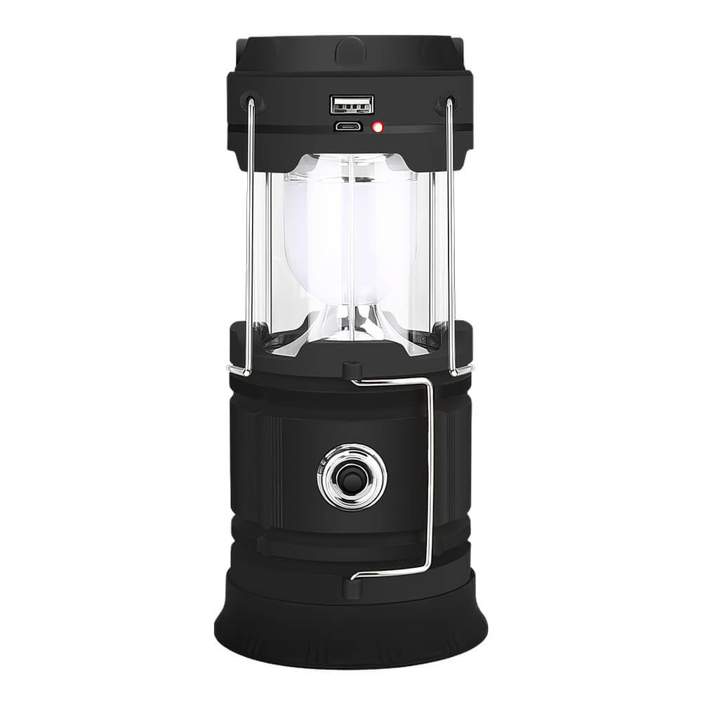 Foldable Solar LED Camping Lantern USB Rechargeable