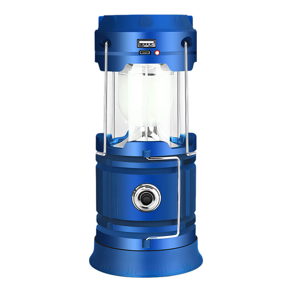 Foldable Solar LED Camping Lantern USB Rechargeable